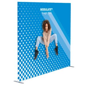 Ścianka tekstylna Modulate™ 3024 prosta 300x240 cm z wydrukiem