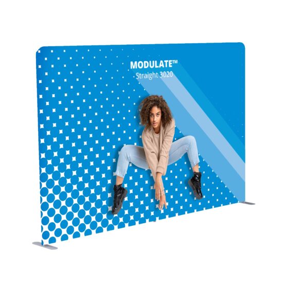 Ścianka tekstylna Modulate™ 3024 prosta 300x240 cm z wydrukiem